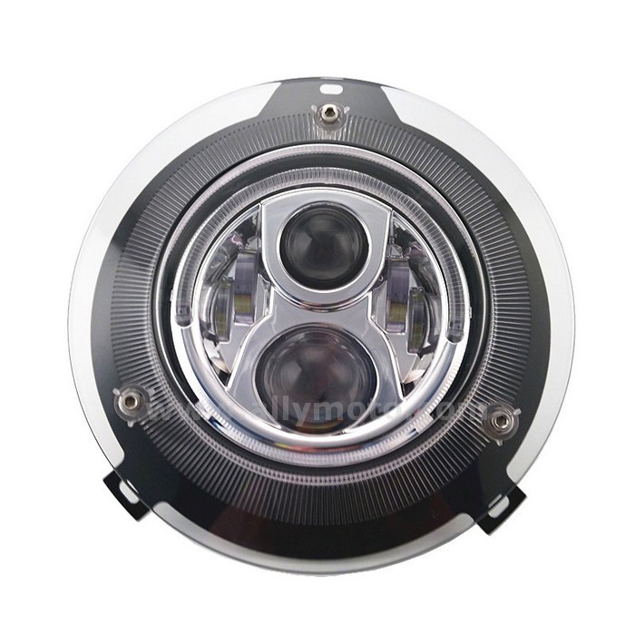 154 7 Inch 75W Ip67 High Low Beam Headlight Benz